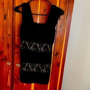 Saint Tropez West Black Lace Dress